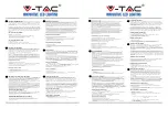 Preview for 2 page of V-TAC VT-407 Installation Instructions