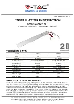 Предварительный просмотр 1 страницы V-TAC VT-518 Installation Instruction