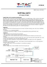 Предварительный просмотр 6 страницы V-TAC VT-518 Installation Instruction