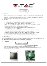 Предварительный просмотр 2 страницы V-TAC VT-5188 Installation Instructions Manual