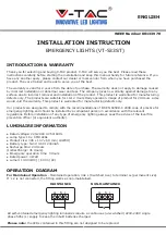 V-TAC VT-533ST Installation Instructions Manual preview