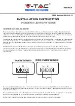 Preview for 3 page of V-TAC VT-533ST Installation Instructions Manual