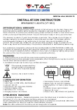 V-TAC VT-543 Installation Instruction preview