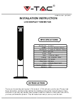 V-TAC VT-5547 Installation Instruction preview