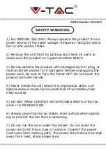 V-TAC VT-5566 Installation Instruction preview