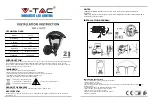 Предварительный просмотр 1 страницы V-TAC VT-730 Installation Instructions