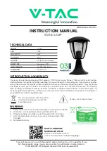 Preview for 1 page of V-TAC VT-734 Instruction Manual