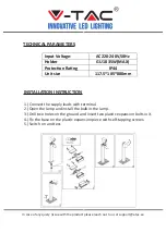 Предварительный просмотр 2 страницы V-TAC VT-7612 Installation Instructions