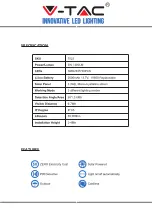 Preview for 2 page of V-TAC VT-768 Installation Instruction