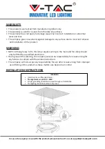 Предварительный просмотр 2 страницы V-TAC VT-8061 Installation Instruction