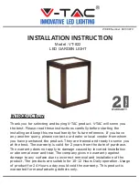 V-TAC VT-822 Installation Instructions preview