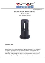 Preview for 1 page of V-TAC VT-830 Installation Instruction