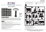 Предварительный просмотр 1 страницы V-TAC VT-909 Instruction Manual