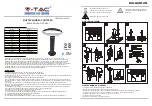 Предварительный просмотр 2 страницы V-TAC VT-909 Instruction Manual