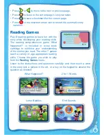 Preview for 8 page of V-tech Disney Storio User Manual