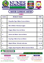 V-tech Nunes Instruments Propeller Type Water Current... Manual preview