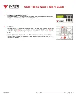 Preview for 6 page of V-TEK OEM TM-50 Quick Start Manual