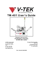 V-TEK TM-401 User Manual preview