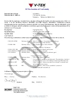 Preview for 3 page of V-TEK TM-403 User Manual