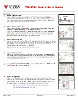 Preview for 2 page of V-TEK TM-50XL Quick Start Manual