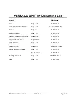 Preview for 71 page of V-TEK Versacount II+ User Manual