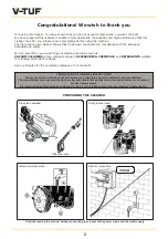 Preview for 2 page of V-TUF HD140HOT Operator'S Manual