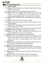 Preview for 8 page of V-TUF HDC140-240V Operator'S Manual