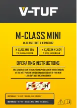 Предварительный просмотр 1 страницы V-TUF M CLASS MINI 110V Operating Instructions Manual