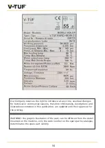 Предварительный просмотр 16 страницы V-TUF RAPIDHB240-21 Operator'S Manual