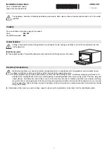 Предварительный просмотр 1 страницы V-ZUG 043 Installation Instructions