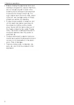 Предварительный просмотр 6 страницы V-ZUG 11019 Operating Instructions Manual