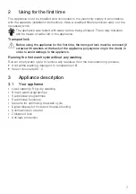 Предварительный просмотр 7 страницы V-ZUG 11019 Operating Instructions Manual