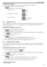 Предварительный просмотр 23 страницы V-ZUG 11019 Operating Instructions Manual