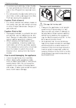 Предварительный просмотр 8 страницы V-ZUG 12013 Operating Instructions Manual