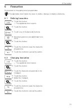 Preview for 21 page of V-ZUG 12013 Operating Instructions Manual