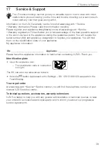 Preview for 39 page of V-ZUG 12013 Operating Instructions Manual