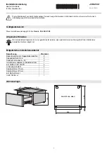 Preview for 1 page of V-ZUG 266 Installation Instructions Manual
