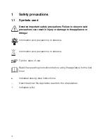 Предварительный просмотр 4 страницы V-ZUG 28 Operating Instructions Manual