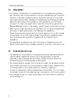 Предварительный просмотр 8 страницы V-ZUG 28 Operating Instructions Manual