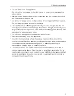 Предварительный просмотр 9 страницы V-ZUG 28 Operating Instructions Manual