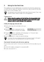 Preview for 11 page of V-ZUG 288400 Operating Instructions Manual