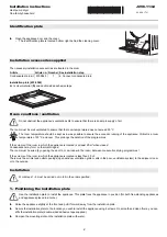 Preview for 2 page of V-ZUG 296 Installation Instructions