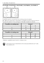 Предварительный просмотр 22 страницы V-ZUG 31038 Series Operating Instructions Manual