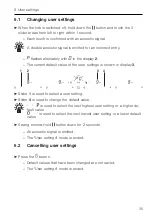 Предварительный просмотр 35 страницы V-ZUG 31038 Series Operating Instructions Manual