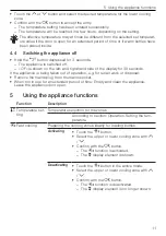 Preview for 11 page of V-ZUG 51102 Operating Instructions Manual