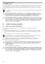 Предварительный просмотр 16 страницы V-ZUG 51102 Operating Instructions Manual