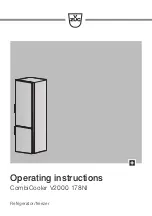 V-ZUG 51106 Operating Instructions Manual preview