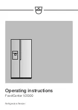 Preview for 1 page of V-ZUG 52004 Operating Instructions Manual