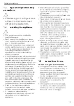 Предварительный просмотр 5 страницы V-ZUG 52004 Operating Instructions Manual