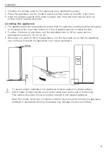 Предварительный просмотр 9 страницы V-ZUG 52004 Operating Instructions Manual